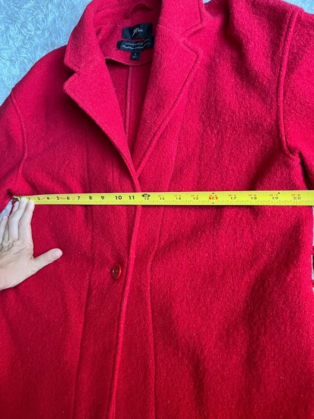 J. Crew 100% Italian Wool Red Blazer Coat, size S